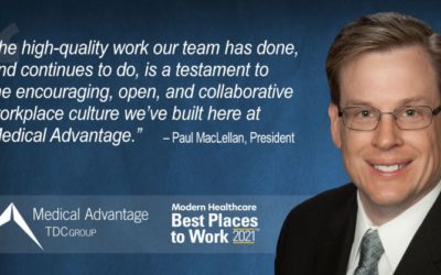 Medical Advantage Recognized as One of Modern Healthcare’s Best Places to Work for 2021