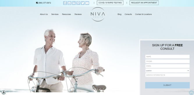 Nvia Health Website