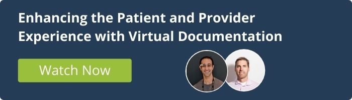 CTA for Augmedix Webiar about Enhancing the Patient and Provider Experience with Virtual Documentation
