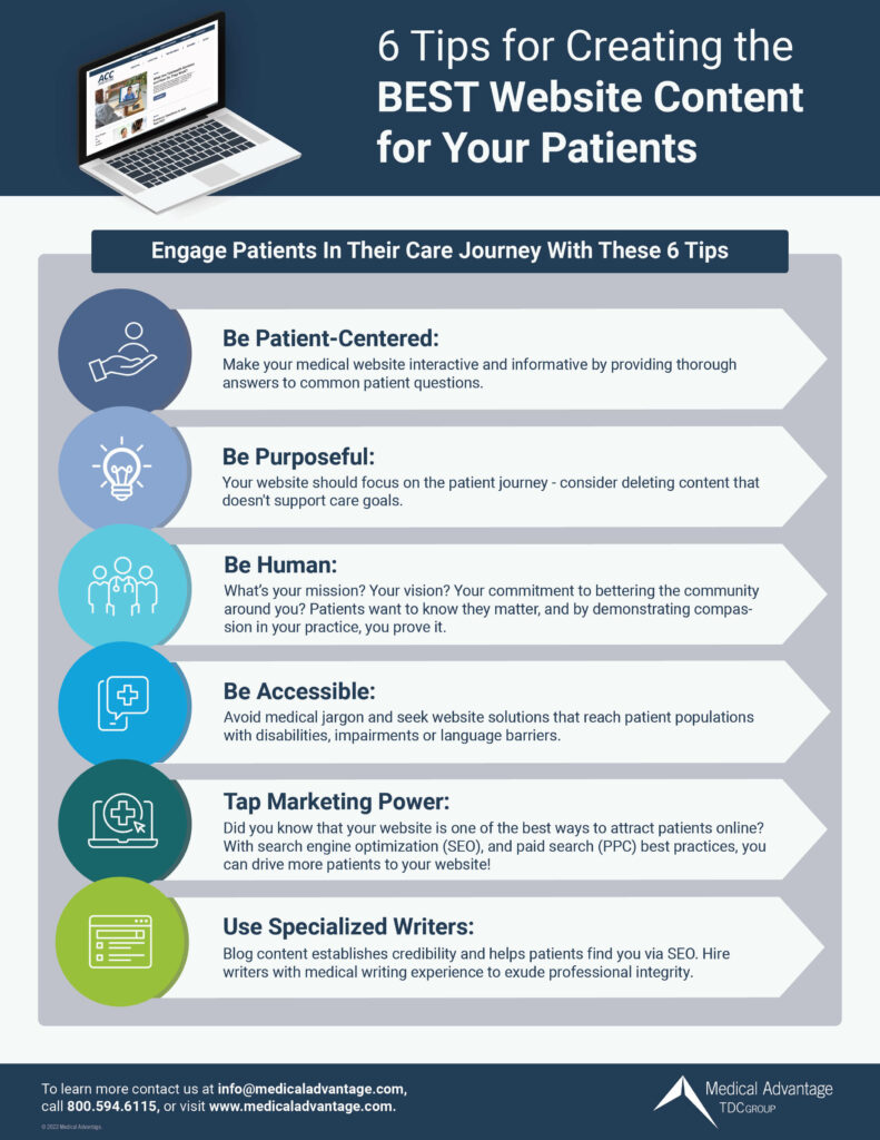 6 Tips for Creating the BEST Website Content for Your Patients