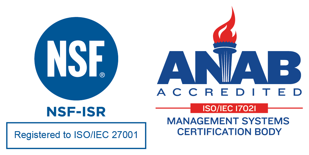 NSF-ISR and ANAB Accredited